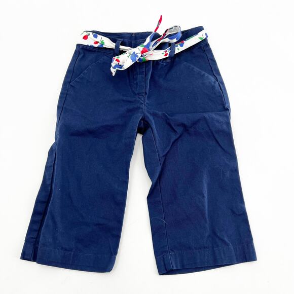 Janie and Jack Little Girls Blue Wide Leg Pants with Belt 2T - Picture 1 of 3